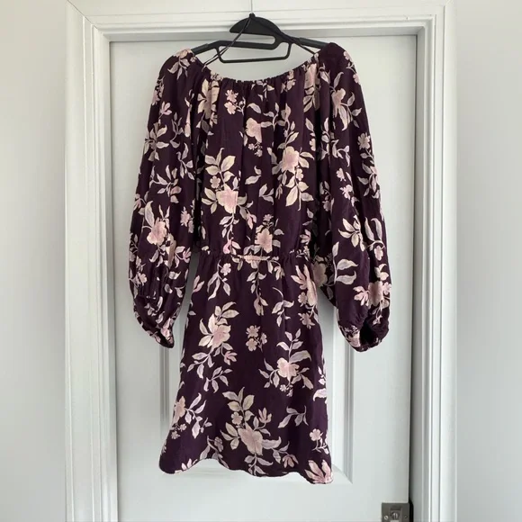 Free people small portia Floral Purple Dress - Picture 3 of 5